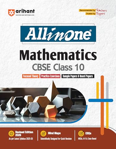 Image of Arihant All In One Science, Social Science, Mathematics, English Communication, Hindi B Class 10th Based On NCERT For CBSE Exams 2025-26 (Set of 5 Books)