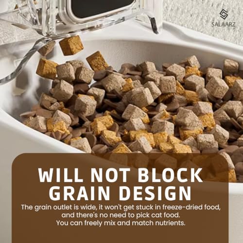 Salaarz Automatic Cat Feeder and Dispenser with Timer, Portion Control & 4L Food Storage | Programmable Meal Scheduler for Cats & Small Dogs with Dual Power Supply & LCD Display - Image 7