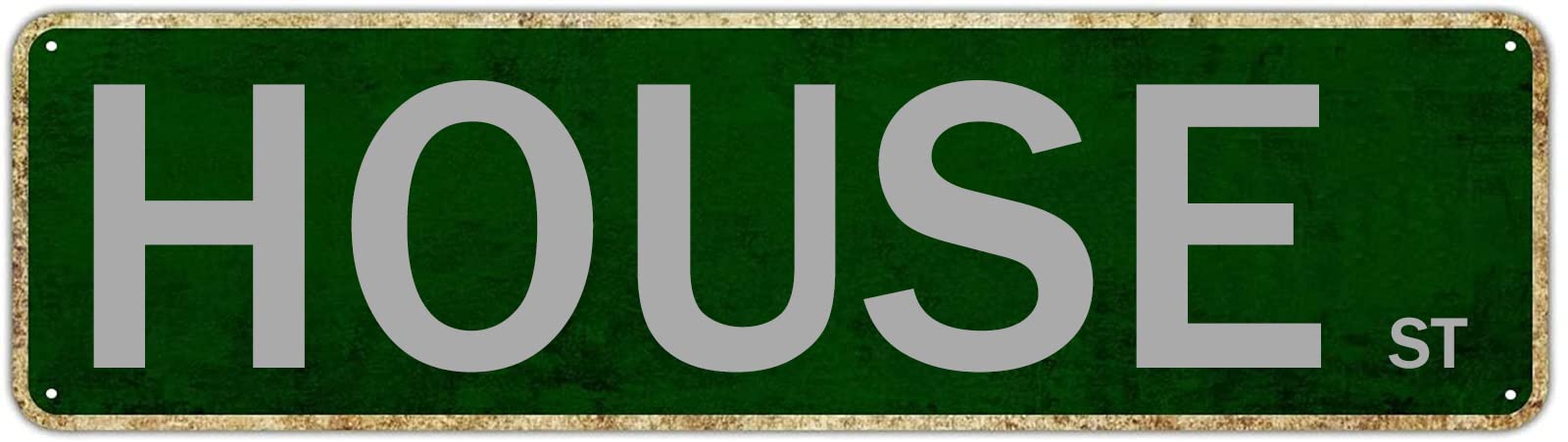 House St Retro Tin Signs Aluminum Metal Plaque Porch Decor Home Kitchen Bathroom Club Wall Yard Coffee Funny Decor 4x16 Inch