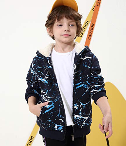 Image of Bumeex Kids Boy's Girl's Sherpa Fleece Lined Jacket 2-14Y(Toddler /Kid)
