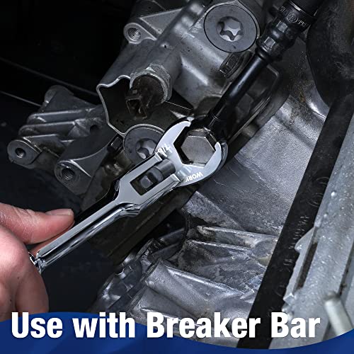 Workpro 3/8" Drive Flare Nut Wrench Set, 10-Piece Crowfoot Flare Nut Tool Kit, Sae 3/8-1In, Steel Wrench With Storage Rail For Nut Removal #TOP4