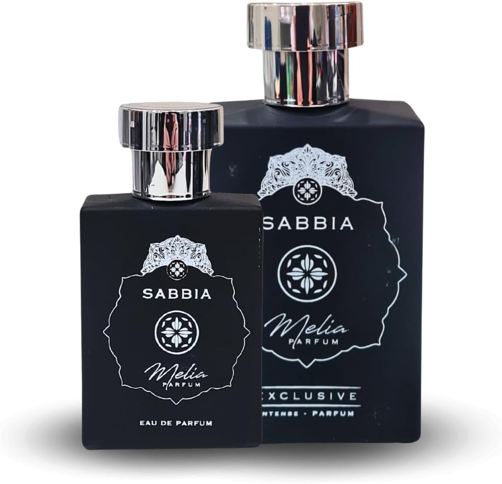 SABBIA Parfum Eau de Parfum Esclusivo, Profumo di Lusso da Donna, Fragranza Elegante in Flacone Nero, 50ml con Confezione Regalo