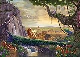 Ceaco - Thomas Kinkade - Disney - The Lion King - Return to Pride Rock - Large Piece Jigsaw Puzzle for Adults - Challenging Puzzle Perfect for Game Nights - Finished Size is 21.25 x 15.00
