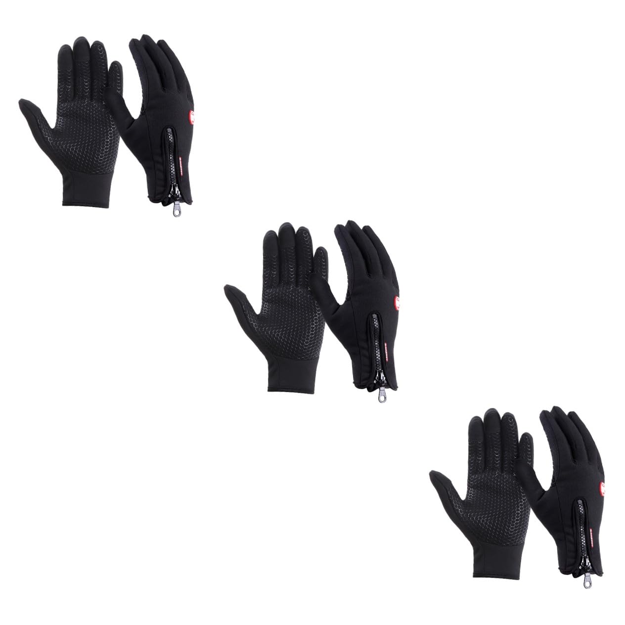 BESPORTBLE 3 Pezzi Guanti Da Donna Touchscreen Antivento Caldi E - Guanti Sportivi Da Uomo Per Attività Con Tempo Freddo