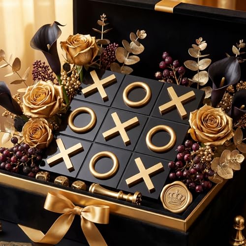 Tablero de Juego Tic Tac Toe de Madera 30x30 cm miniatura 6