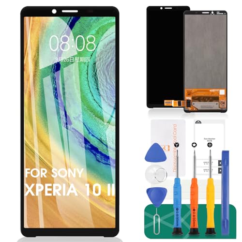SRJTEK pour Sony Xperia 10 II Écran LCD pour Sony Xperia 10 II Remplacement de l'écran XQ-AU51 Écran LCD XQ-AU52 Touch Digitizer Assembly Repair Parts Kits...