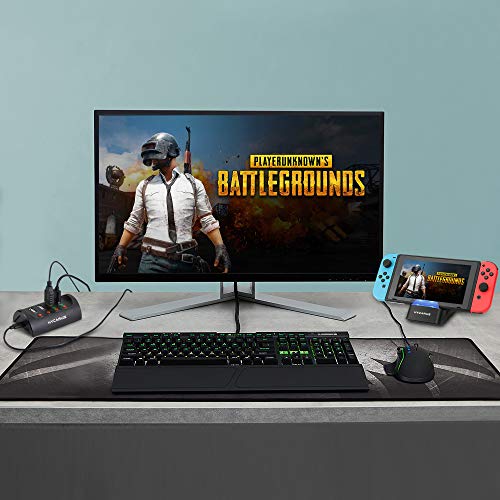 HYCARUS Wireless Keyboard and Mouse Adapter with Controller Converter for PS4/ Xbox One/Nintendo Switch. Perfect for Games Like FPS, TPS, RPG and RTS, etc.