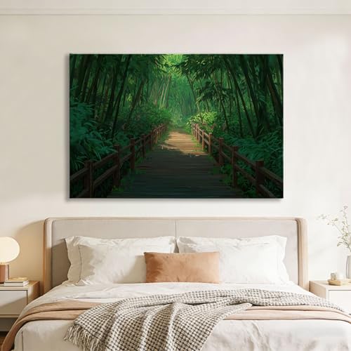 Impression sur toile orientale pour un salon zen et moderne - 3