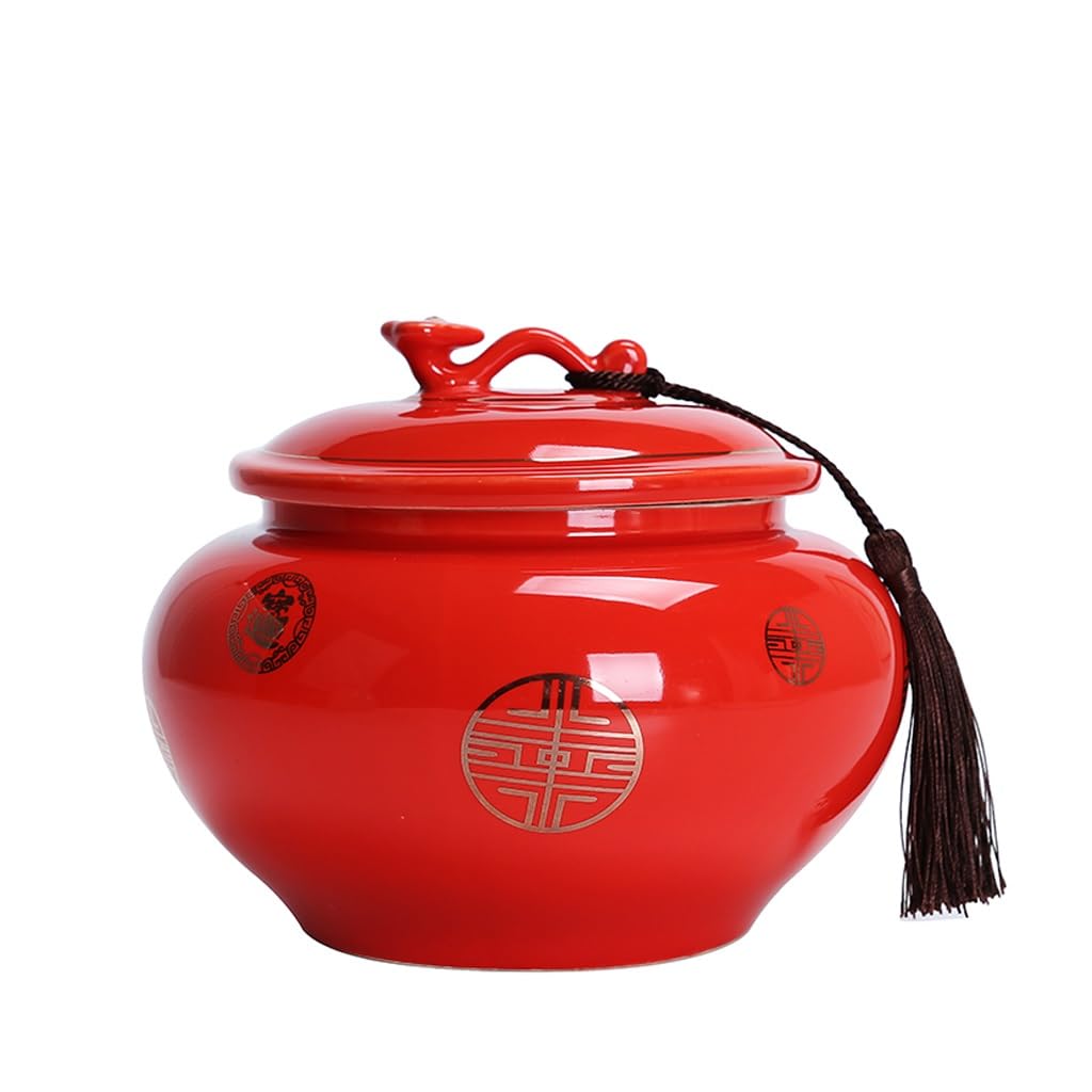 Tee-Set aus Keramik, Kung Fu Tee-Service, Vorratsdosen für Tee, versiegelte Teedosen für den Haushalt, Vorratsglas für Tee (A)