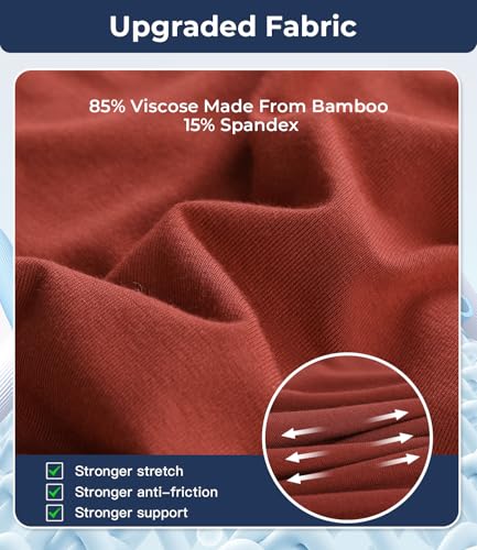 Image of BAMBOO COOL Mens Underwear Trunks for Man Soft Waistband Open-fly Support Briefs(3 or 4 pack)