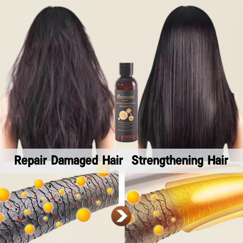 Keratin Shampoo & Conditioner Set - Anti-Frizz & Hydration