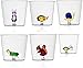 Ichendorf Set 6 Bicchieri da Acqua Decorati Animali Animal Farm Fantasia Terra Mare