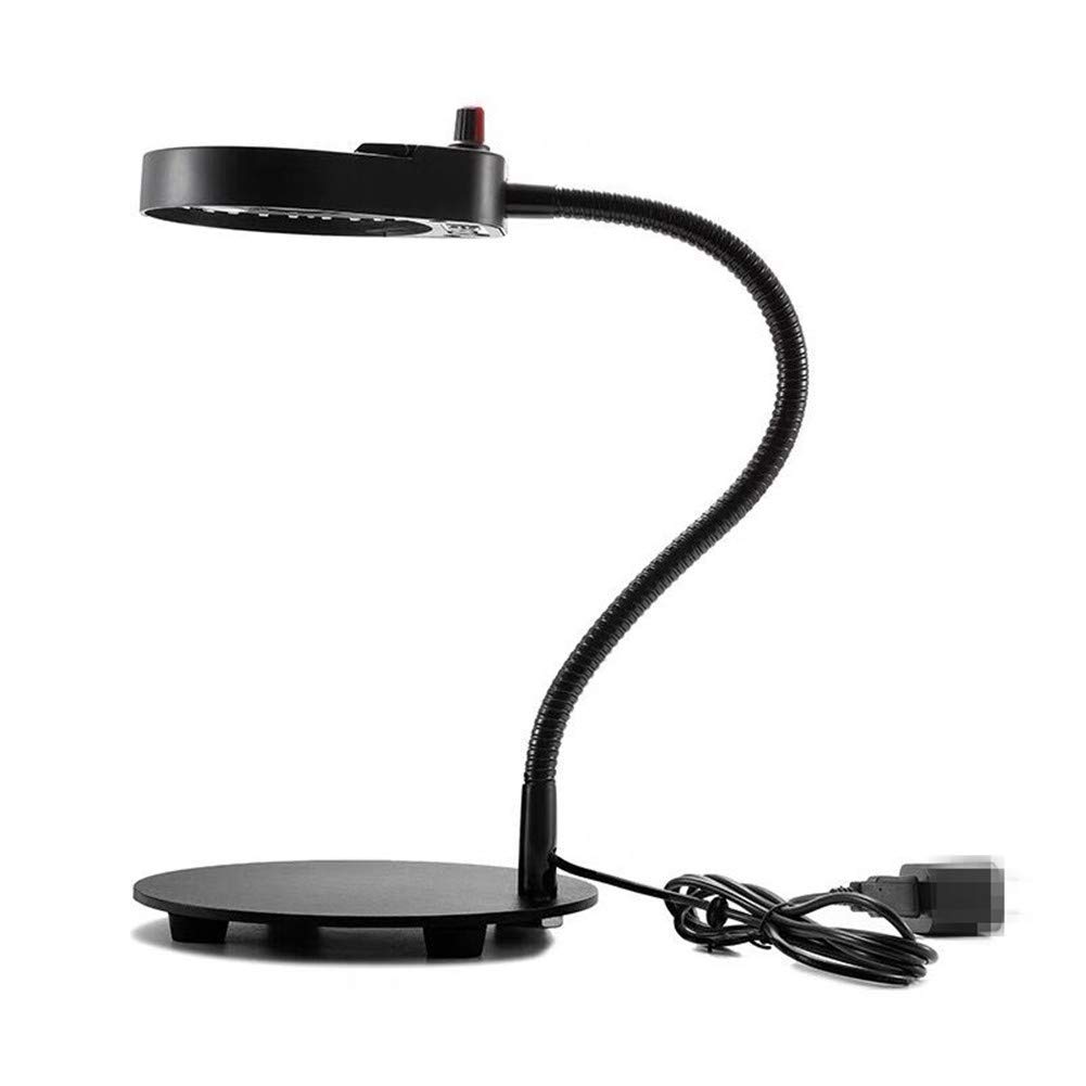 Vergrößerungsglas für den Schreibtisch, 10-fache HD-Linse, verstellbare Schlauchlupe mit LED-Lampe zum Lesen von elektronischen Uhren, zum Reparieren von Gravuren für alte Menschen, handgehalten