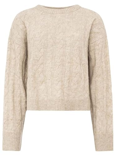 Zwillingsherz Damen Pullover – Strickpullover für Herbst & Winter, kuscheliger Übergangspullover, Strickmode in Größe S bis XXL