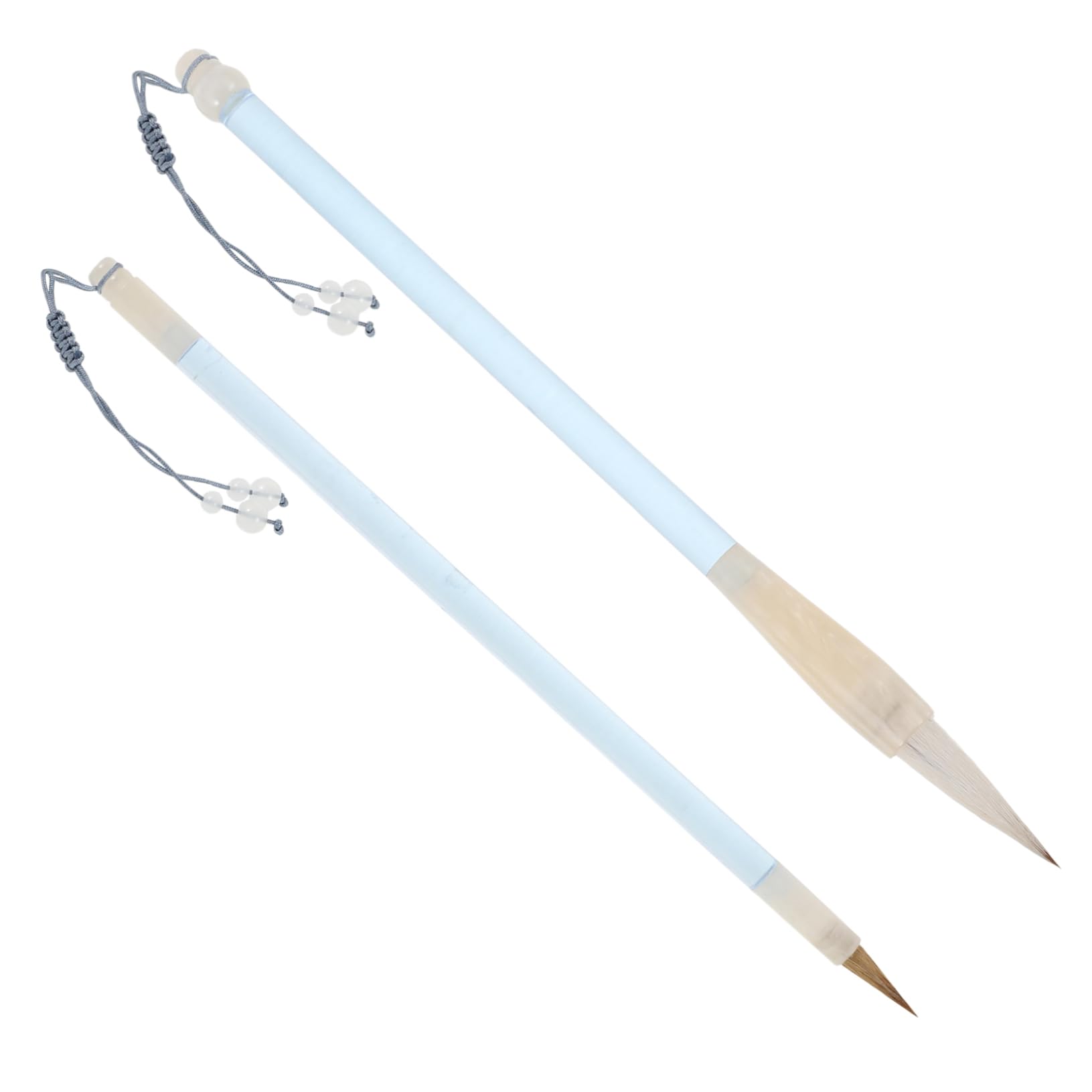 Angoily Traditional Chinese Calligraphy Brush Pen Set 2pcs Ink Brush for Art Calligraphy Writing Culture Enthusiasts