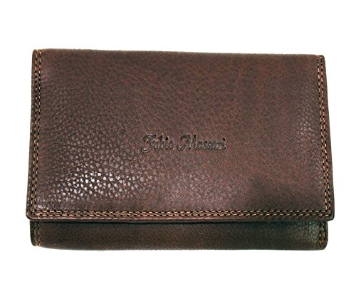 Preisvergleich Produktbild Fabio Massari Damen Leder Geldbörse Braun Rhum