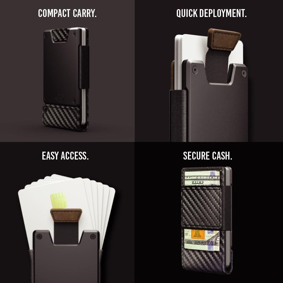 PROOF Wallet | Slim Minimalist Wallets for Men | Leather & Metal | RFID Wallet | Front/Back Pocket | Gift Box | Veteran Owned - Image 4