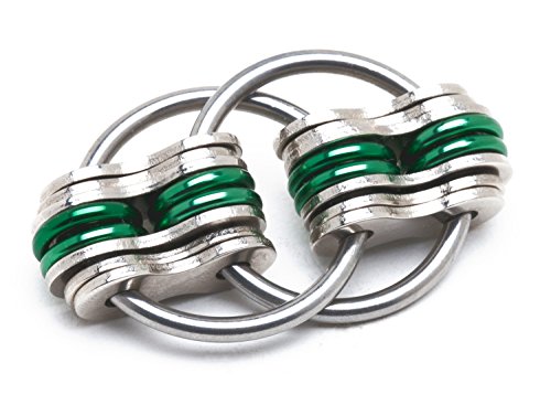 Fidgetland Rizzle - As Seen on Shark Tank - Adult Stress & Anxiety Toy for ADD/ADHD, Bike Chain Fidget (Solid Rings)