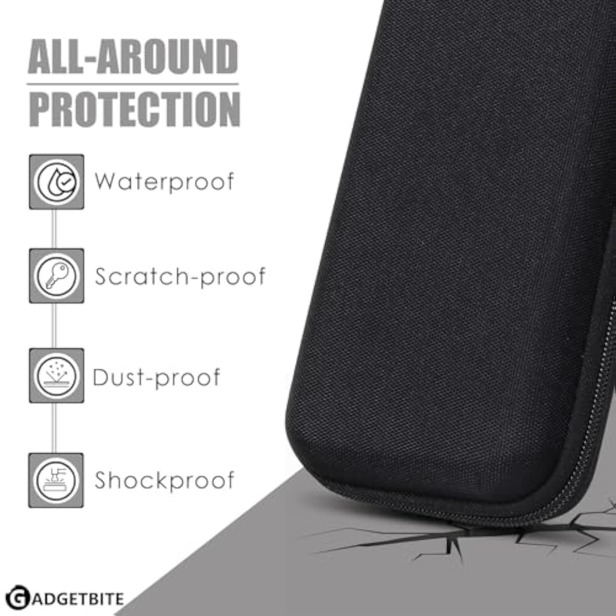 Portable Electronic Accessories Organizer Pouch