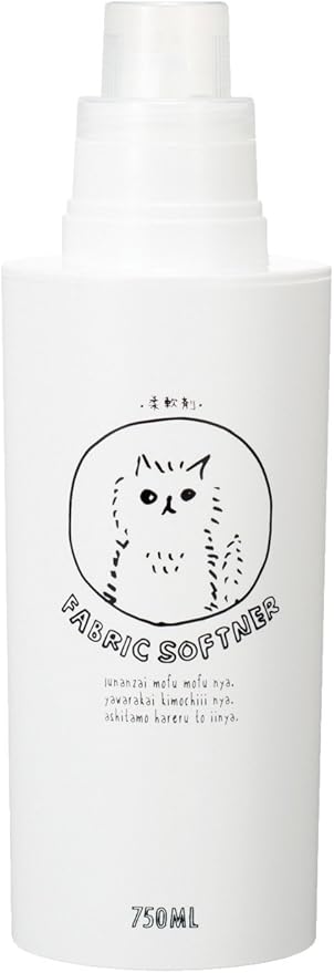 Amazon ソーキュースタイル ネコランドリー ランドリーボトル Ll 白 柔軟剤 750ml 詰め替え 詰め替えボトル 洗剤 ソーキュースタイル 液体洗剤