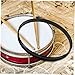 Toddmomy 16 Inch Metal Snare Drum Hoop Black Coated Drum Counterhoop for Percussion Instrument Maintenance