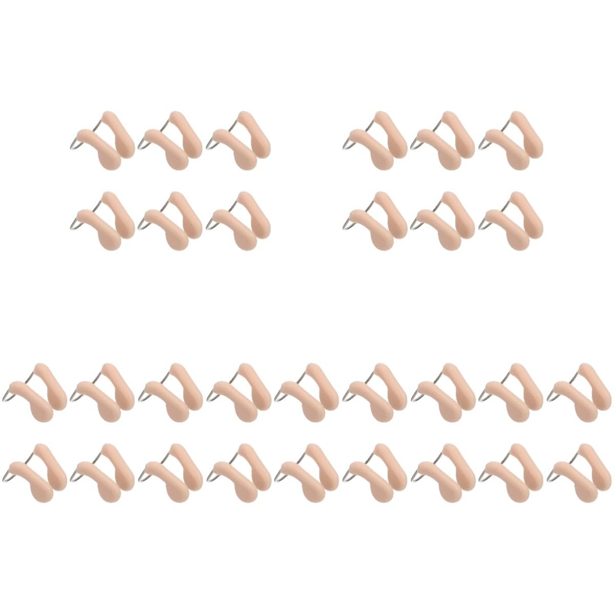 TOYANDONA Clip De Nariz De Natación Cable Clip De Natación Etiqueta Tapón Nasal De Natación Pinza Nasal para Piscina Tapones Nasales para Nadar Beige
