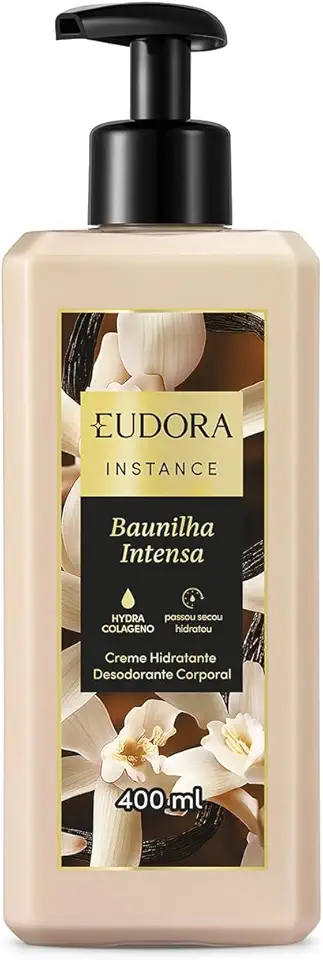 Eudora Instance Baunilha Intensa Creme Hidratante Desodorante Corporal 400ml