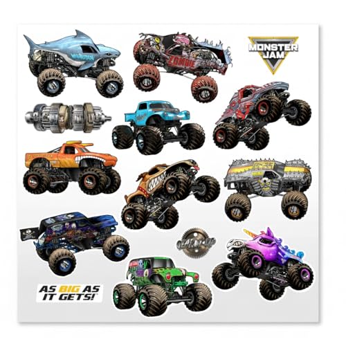 Prime Party Monster Jam Vinilos Decorativos 7 Piezas miniatura 1
