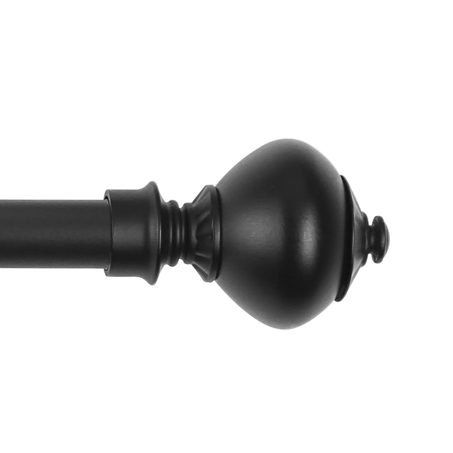 Photo 1 of ***Parts Only***CHICOLOGY 3/4 to 1 inch Diameter Pole for Drapes Finials, Window Decor Elegant Finished in Brass, Bronze, Nickel & Black Curtain Rods, 48 to 86 inches, Matte Black-Pietro 48 to 86 inches Matte Black - Pietro