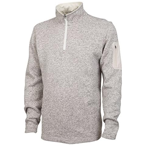 Charles River Apparel mens Heathered Fleece Pullover Sweatshirt, Oatmeal Heather, Medium US Cover