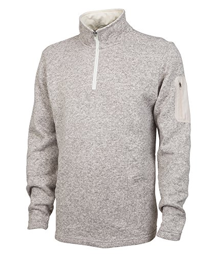 Charles River Apparel Melierter Fleece-Pullover für Herren. - Beige - XX-Large Cover