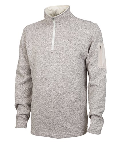 Charles River Apparel Men's Fleece Pullover, Oatmeal Heather, XL