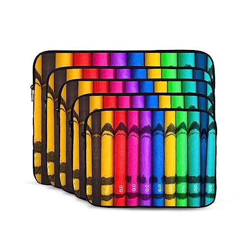 Colored Crayons Laptop Sleeve Case 15 Inch Suitable For Notebook Computer Tablet Traveling Carrying Simple Case2