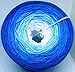 Produktbild Häkel- Bobbelino Blue Horizon Weiß-3 x Blau 4 Farben 4 Fäden Lauflänge: ca.1.050m 50% Baumwolle - 50% Polyacryl Nadelstärke: 3-4