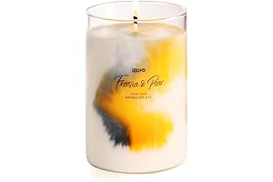 IZIDDO Scented Freesia & Pear Jar Candle: A Whiff of Nature's Essence
