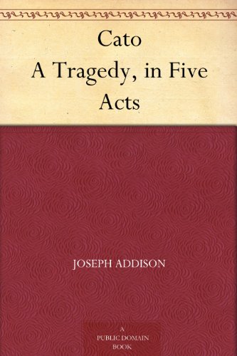 Cover of Cato A Tragedy, in Five Acts