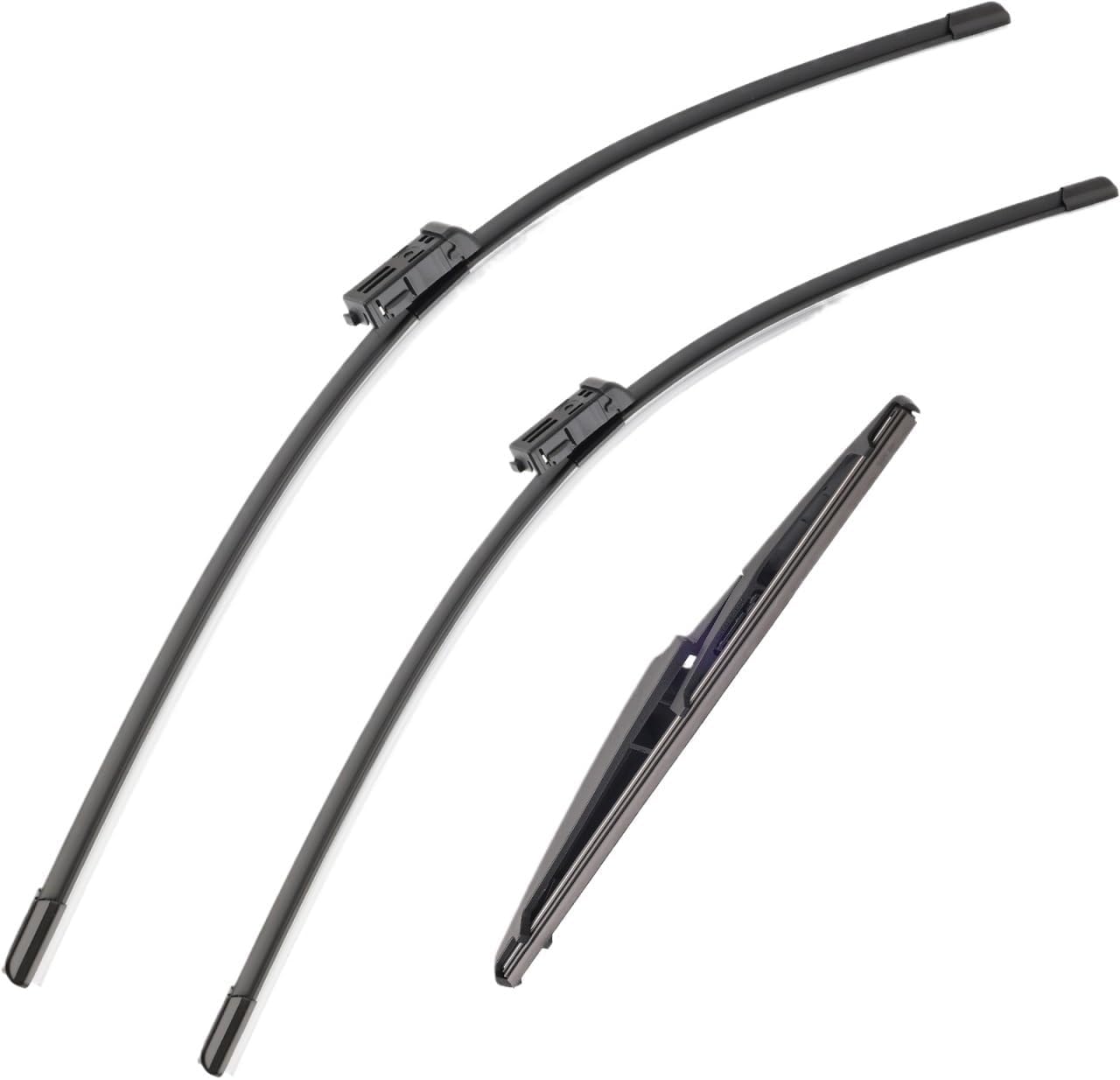 PLAKDFUU Wiper Blades Front Rear Set for MG ZS EV ZX ZST VS 2017-2024 24"+14"+10" - Silent & Streak-Free