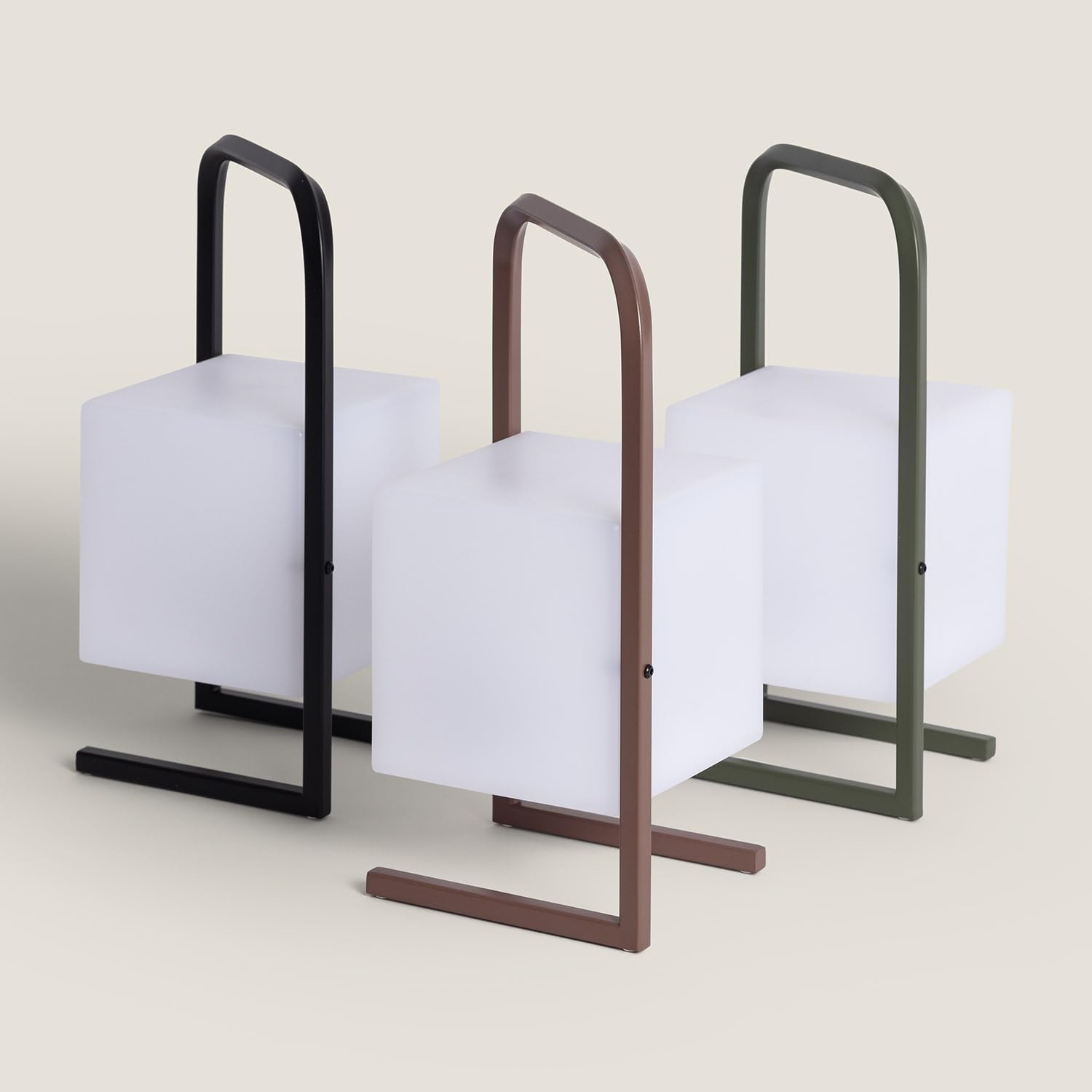 LEDKIA LIGHTING Lámpara de Mesa LED Portátil para Exterior con Batería USB Recargable Tiber Negro