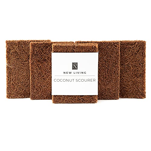 Coconut Scourer x 8 | Dish Scrubbers | Natural Latex Rubber Protection | Eco Friendly | Biodegradable | Natural Product | Non Scratch Coconut Scourer x 8 | Dish Scrubbers | Natural Latex Rubber Protection | Eco Friendly | Biodegradable | Natural Product | Non Scratch