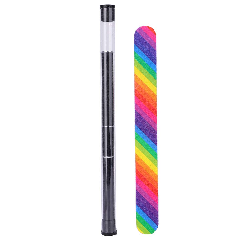 Set di strumenti per nail art con lampada essiccatrice, colla per extension e gel modellante; kit completo per manicure su unghie naturali o artificiali, incluso lima arcobaleno e (Rosa)