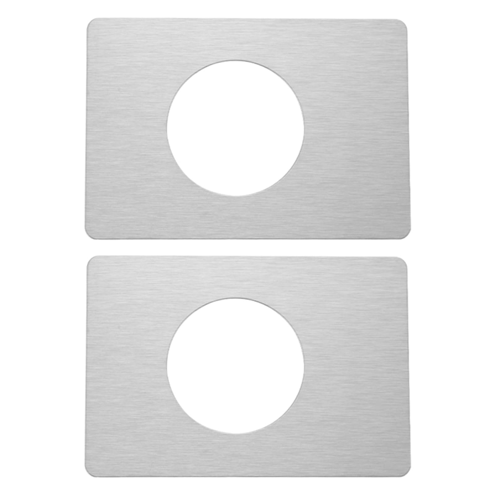 2Pcs Door Repair Plate Stainless Steel Door Reinforcement Plates Fixing Filler Handle Fixing Covers Enduring Handle Covers Filler Repair Backplate