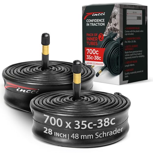 Fincci Fahrradschlauch 28 Zoll - Paar Rennrad Schlauch 700x 32c 35c 38c,...
