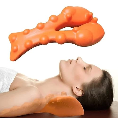 RelieflyLab Trapezius Stretcher, TheraPoint-Triggerpunkt-Massagegerät, Neuleben Rückenstrecker Original, Rückenstrecker Align nacken-Kissen, Nacken-und Schulterentspannung (1PC)