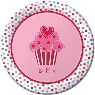 Heart Cupcake Dessert Plates (8ct)