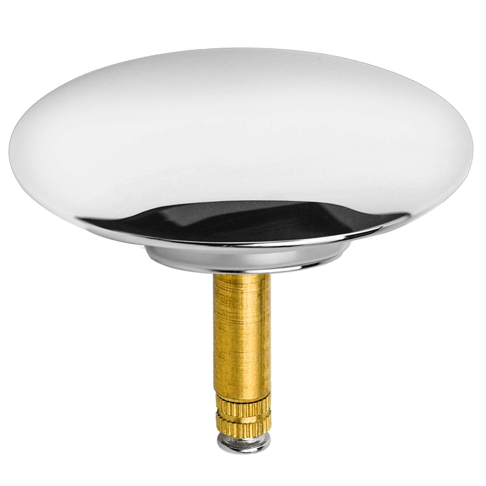 Bouchon Pour Baignoire 43mm - Cuivre Chromé - Longueur Réglable 50-55mm - Étanchéité Bouchon Vidange Baignoire