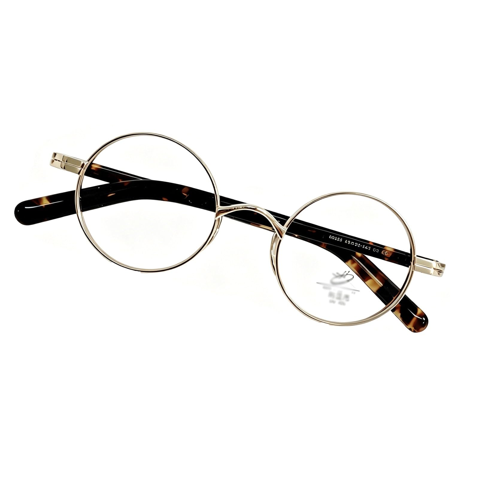 Monturas de gafas elegantes con lentes de PC de alta definición y estética minimalista dorada