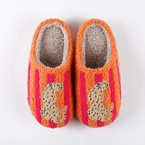 Image of Women's Men's Cute Frog Slippers Fuzzy Memory Foam Kawaii Cartoon Animal Slippers Winter Warm Fluffy Shoes