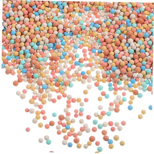 SOIMISS Ceramsite Decorativa per Vasi da Fiori, Perle di Argilla Idroponiche 3-4mm 1000g, Decorazione Superficie Giardino e Coltivazione, Migliorano Aerazione e Crescita Radici