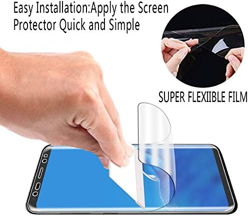 2-Pack HPTech Screen Protector For Samsung Galaxy S8 Full Coverage PET Film, HD Clear, Bubble Free, Case Friendly