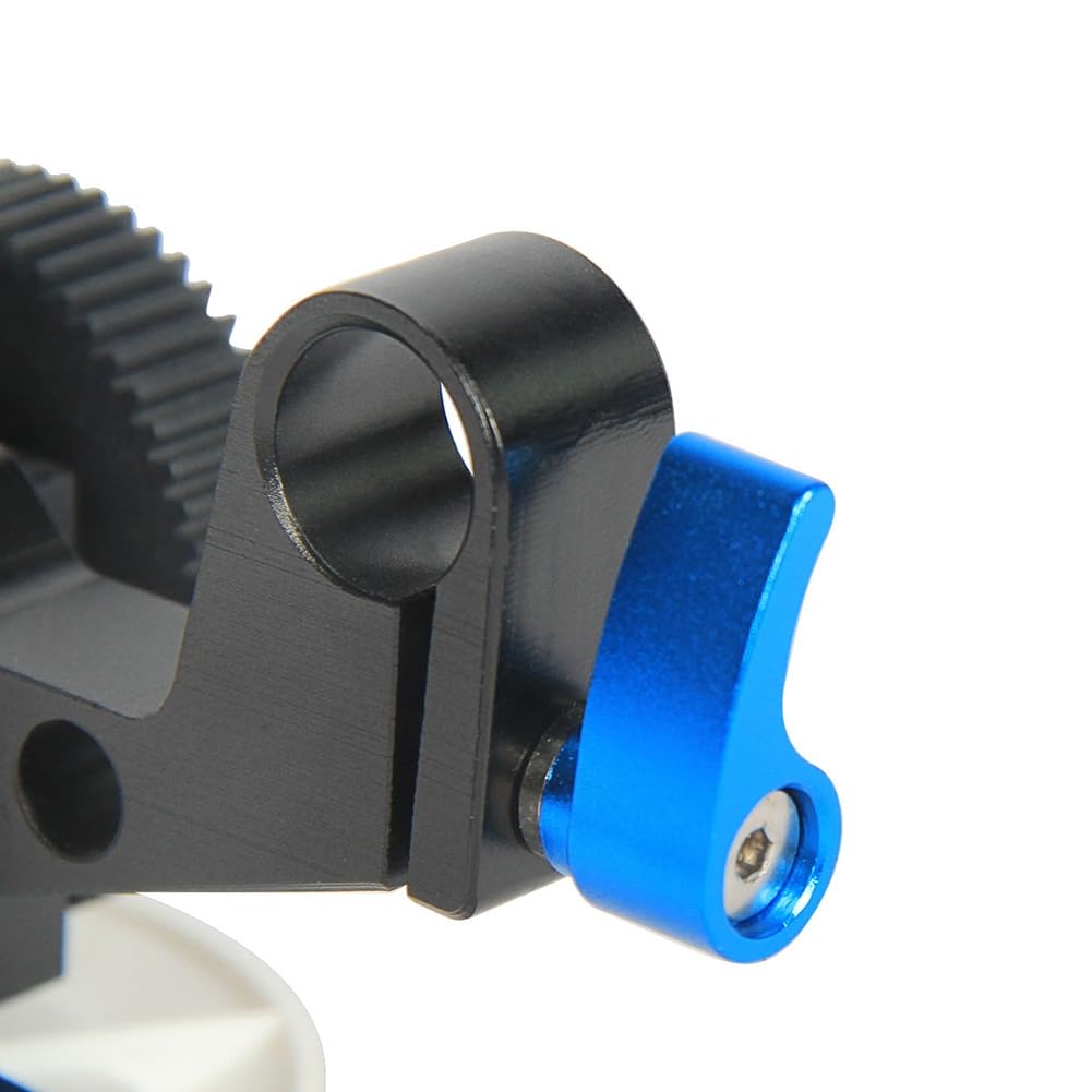 Seguidor de Enfoque de CáMara DSLR Mini Follow Focus con Anillo de Engranaje y Dispositivo de LiberacióN RáPida, Adecuado para CáMaras DSLR
